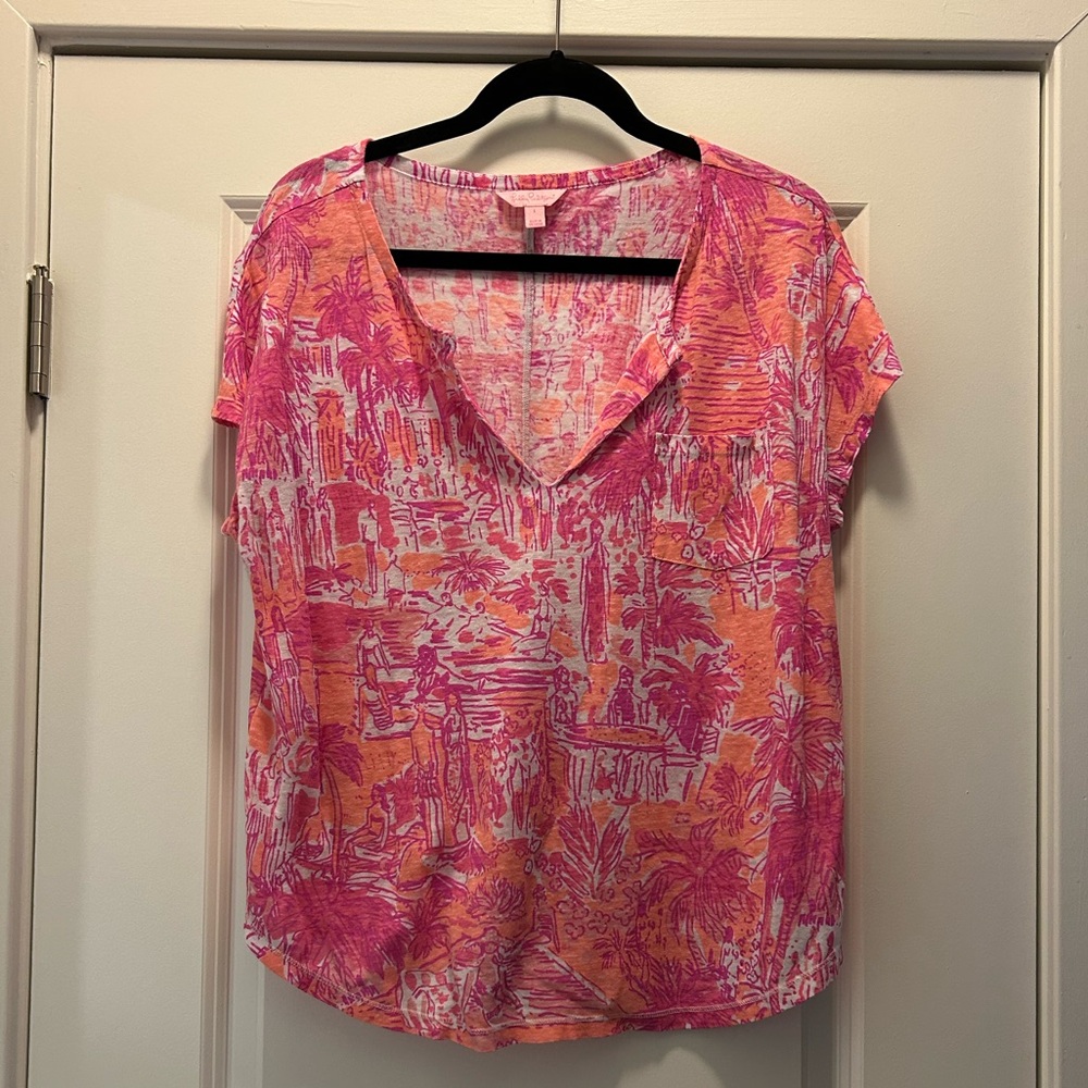 Lilly Pulitzer linen shirt